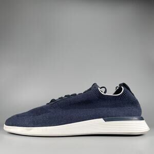 Wolf & Shepherd Swiftknit Derby Men's 15 N Navy Blue White Knit Shoes Comfort